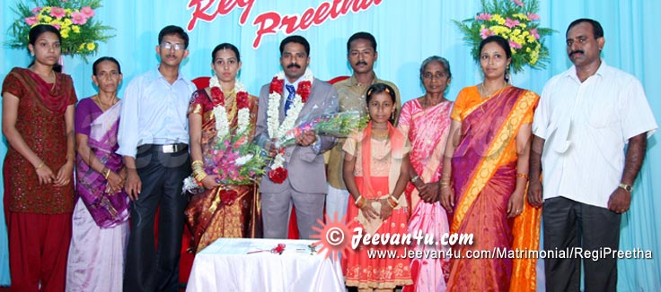 Regi Preetha Reception Photo